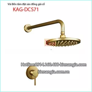 Vòi sen tắm âm tường đồng giả cổ KAG-DSC71