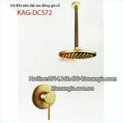 Vòi sen tắm âm tường đồng giả cổ KAG-DSC72