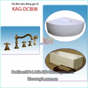 Vòi sen bồn tắm đồng giả cổ KAG-DCB08