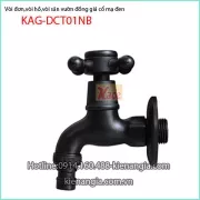 Vòi đơn,vòi xả nước,vòi sân vườn đồng giả cổ mạ đen KAG-DCT01NB