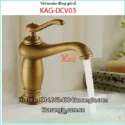 Vòi chậu lavabo đồng giả cổ KAG-DCV03