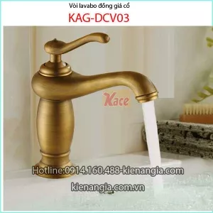Vòi chậu lavabo đồng giả cổ KAG-DCV03