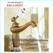 Vòi lavabo đồng giả cổ KAG-LUK501