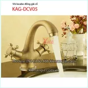 Vòi lavabo đồng giả cổ KAG-DCV05