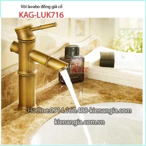 Vòi lavabo đồng giả cổ KAG-LUK716