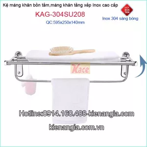 Máng khăn bồn tắm đa năng Tovashu KAG-304SU208