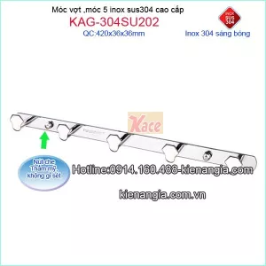 Móc 5 inox sus304,móc vợt Tovashu KAG-304SU202
