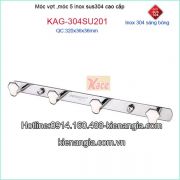 Móc 4 inox sus304,móc vợt Tovashu KAG-304SU201