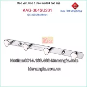 Móc 4 inox sus304,móc vợt Tovashu KAG-304SU201