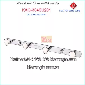 Móc 4 inox sus304,móc vợt Tovashu KAG-304SU201