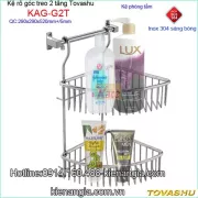 Kệ rổ góc 2 tầng Tovashu KAG-G2T
