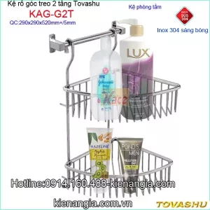 Kệ rổ góc 2 tầng Tovashu KAG-G2T