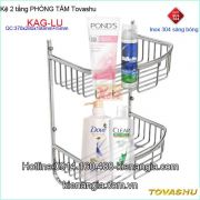 Kệ rổ xà phòng 2 tầng bầu TOVASHU KAG-304LU2