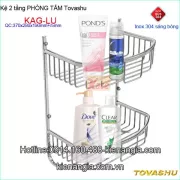 Kệ rổ xà phòng 2 tầng bầu TOVASHU KAG-304LU2