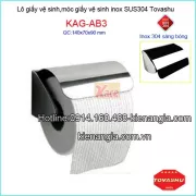 Lô giấy vệ sinh Tovashu bằng inox 304KAG-AB3
