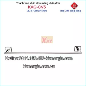 Thanh treo khăn đơn inx304 Tovashu KAG-CV5
