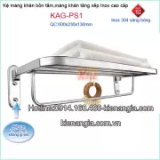 Máng khăn xếp bồn tắm inox 304 Tovashu KAG-PS1