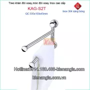 Móc 2 chia phòng tắm,máng khăn đôi kệ bếp KAG-S2T