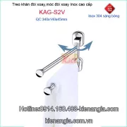 Móc 2 chia phòng tắm Tovashu,máng khăn đôi kệ bếp KAG-S2V
