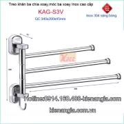 Máng khăn 3 xoay kệ bếp TOVASHU KAG-S3V