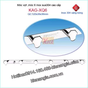 Móc 6 Tovashu,móc vợt sus304 KAG-XQ6
