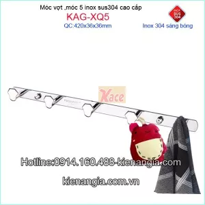 Móc 5 Tovashu,móc vợt sus304 KAG-XQ5