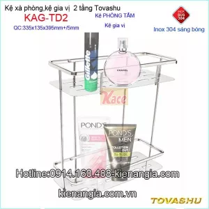Kệ thẳng 2 tầng Tovashu sus304 KAG-TD2