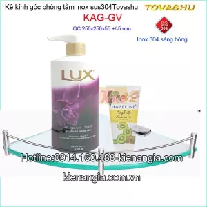 Kệ kiếng góc cường lực Tovashu KAG-GV