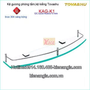 Kệ kính phòng tắm Tovashu cường lực KAG-K1