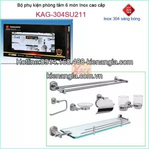 Bộ phụ kiện 6 món phòng tắm TovashuKAG-304SU211