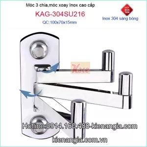 Móc 3 chia xoay Tovashu inox304 KAG-SU216