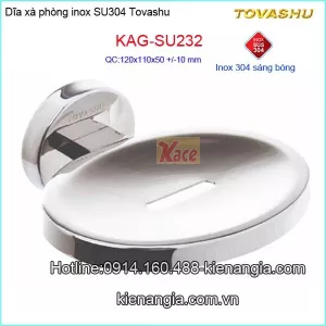 Dĩa xà phòng inox 304 Tovashu KAG-SU232