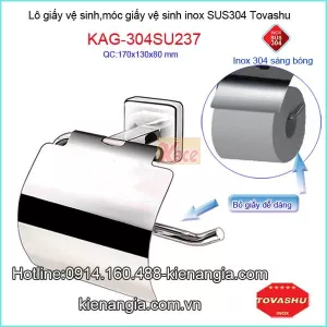 Lô giấy vệ sinh Tovashu inox sus304 KAG-SU237