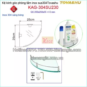 Kệ gương phòng tắm Tovashu KAG-SU230