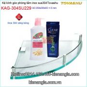 Kệ kiếng góc cường lực Tovashu KAG-SU229