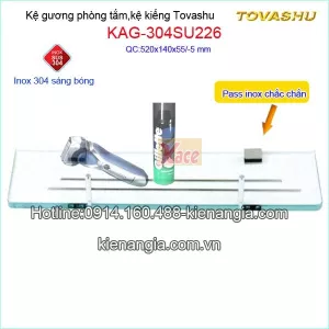 Kệ kính an toàn khách sạn Tovashu KAG-SU226