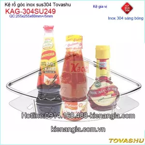 Kệ rổ  góc Tovashu sus304 KAG-304SU249