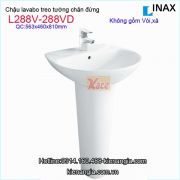 Lavabo treo tường có chân đứng INAX L288V-L288VD