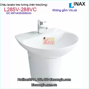 Lavabo treo tường có chân treo INAX L285V-L288VC