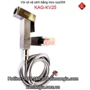 Vòi xịt vệ sinh vuông inox sus304KAG-KV25