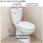 Bồn cầu 2 khối tiết kiệm nước  INAX-C108VA