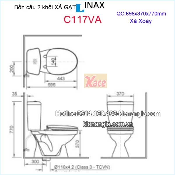 Bon-cau-2-khoi-bet-ket-roi-INAX-C117VA-TSKT