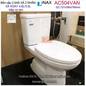 Bồn cầu kháng khuẩn 2017 INAX AC504VAN