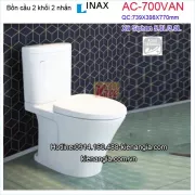 Bồn cầu 2 nhấn,bệt két rời Inax AC700VAN