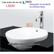 Chậu lavabo bán âm bàn Inax L333V
