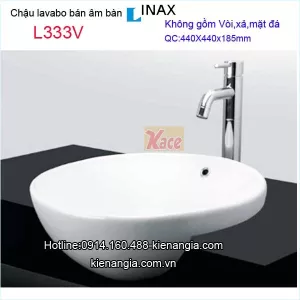 Chậu lavabo bán âm bàn Inax L333V