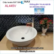 Chậu lavabo đặt bàn Aqua ceramic Inax AL445V