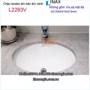 Chậu lavabo âm bàn âm vành  Inax L2293V