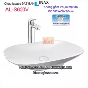 Chậu lavabo mỹ thuật đặt bàn Aqua ceramic Inax AL-S620V