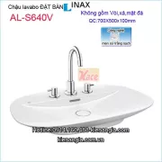 Chậu lavabo đặt bàn mỹ thuật Aqua ceramic Inax AL-S640V